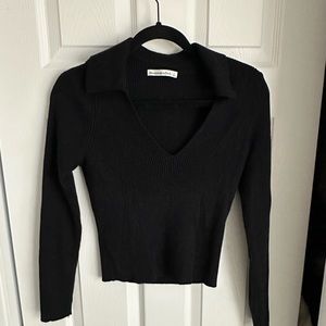 Abercrombie and Fitch Collared Black Shirt